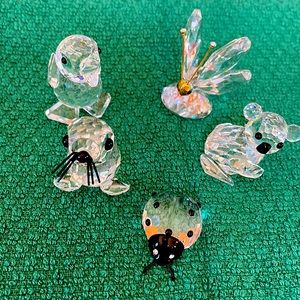 Swarovski Set of 5 Mini figurines- signed